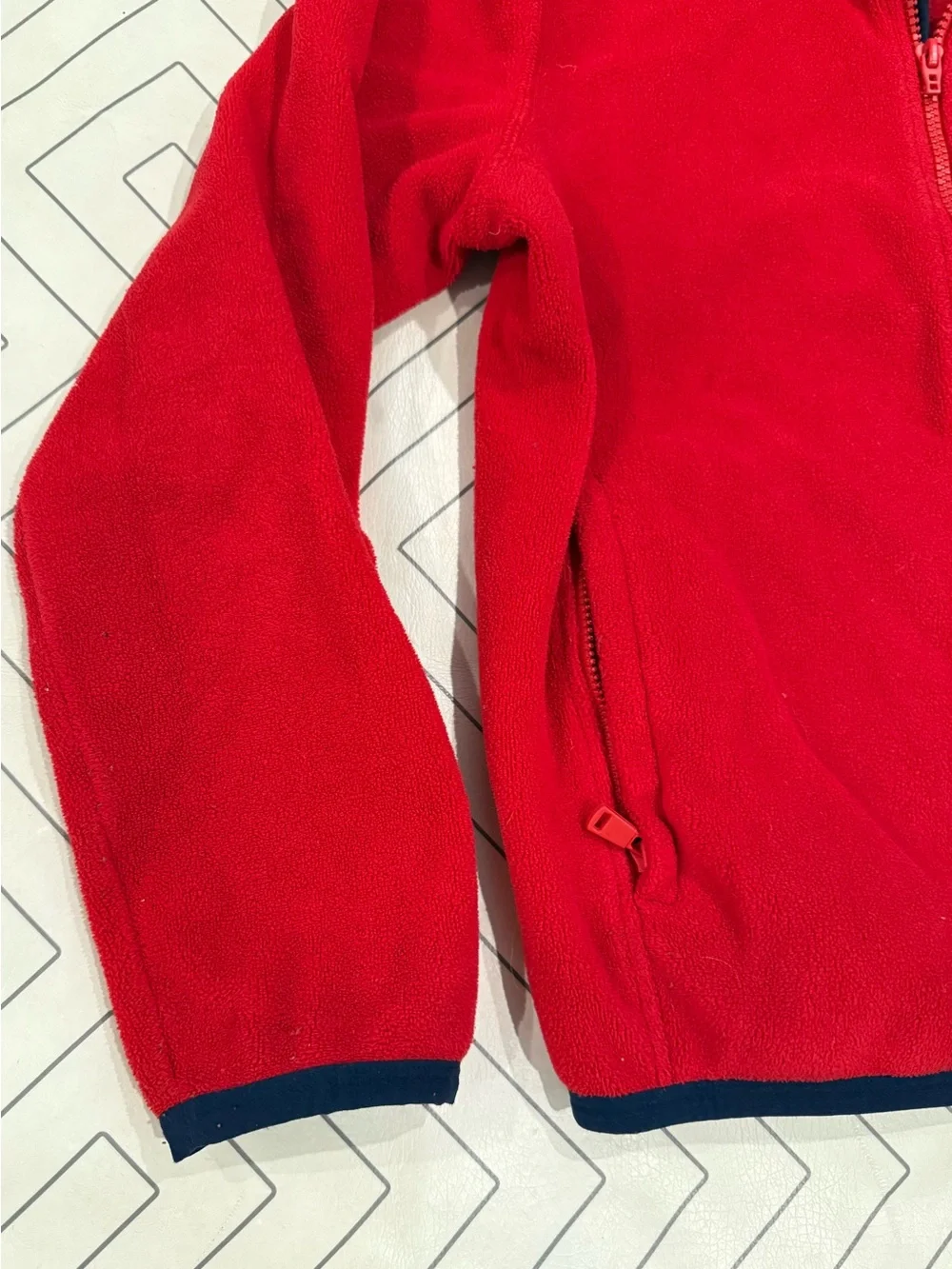 Polo by Ralph Lauren Kids Red & Navy Fleece Zip Jacket